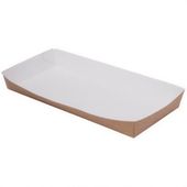 tacka papierowa głęboka kraft 20 x 9 x 2,5 cm 100 szt.