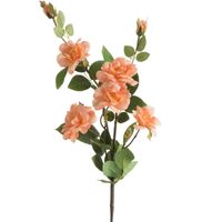Kwiat sztuczny róża 72 cm jasnoróżowa komplet 6 szt