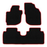 Dywaniki welurowe CARLUX-RED Mazda MPV II LW 1999-2006 czarne czerwone