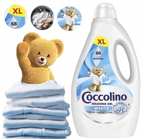 coccolino white xl żel do prania białych tkanin 68 prań 2,72l na Arena.pl