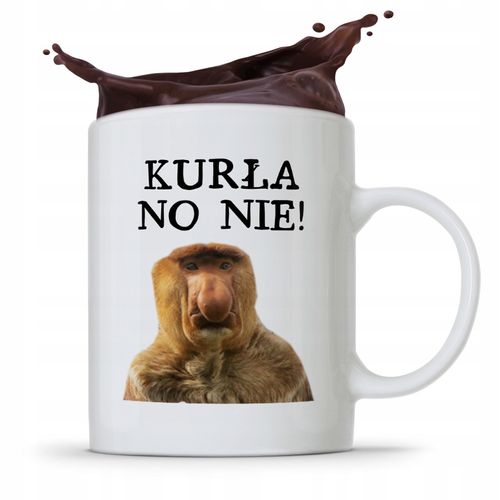 Kubek Śmieszny Janusz Nosacz Kurła No Nie! Prezent Z Nadrukiem Ze Zdjęciem na Arena.pl