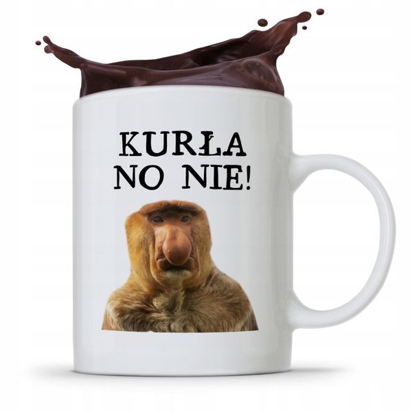 Kubek Śmieszny Janusz Nosacz Kurła No Nie! Prezent Z Nadrukiem Ze Zdjęciem zdjęcie 1