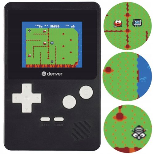 Gamepad z ekranem kolorowy LCD 2,5” DENVER GMP-290 200 gier 320 x 240 na Arena.pl