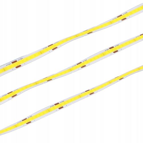 Taśma LED COB 12V 5M rolki NEON pasek linia ciepła 900lm/m 9W/m mocna na Arena.pl