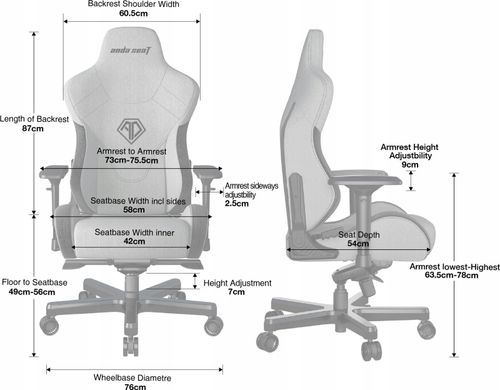 Anda Seat T Pro 2, czarny na Arena.pl