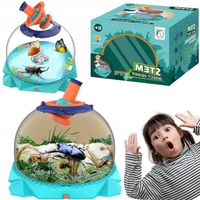 ZESTAW EDUKACYJNY OBSERWACJA I HODOWLA OWADÓW MIKROSKOP NAUKOWY LUPA UCHWYT