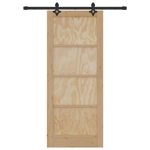 Zestaw Drzwi Przesuwnych ORKDAL Naturalny i czarny 83 x 202 cm na Arena.pl