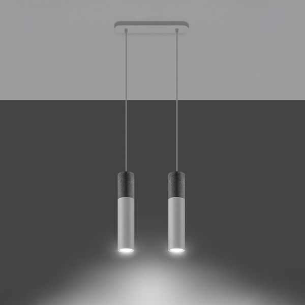 Lampa wisząca BORGIO 2 biały zdjęcie 3