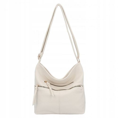 Herisson - torebka worek zamek skóra ekologiczna jasny beżowy 1052L2080 na Arena.pl