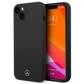 Etui Mercedes Silicone Line na iPhone 14 Plus - czarne