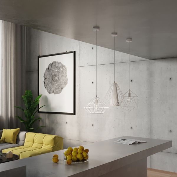 Lampa wisząca DEMI biała zdjęcie 6