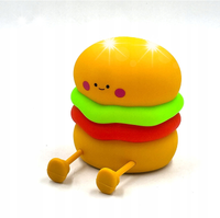 LAMPKA NOCNA LED HAMBURGER Z UŚMIECHEM DLA DZIECI NA BIURKO DOTYKOWA USB