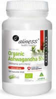 Organic Ashwagandha 5% KSM-66 200mg x 100 kapsułek VEGE ALINESS