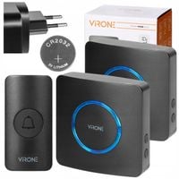 Dzwonek Bezprzewodowy Do Drzwi Furtki 230V Wodoodporny IP44 2 ODBIORNIKI