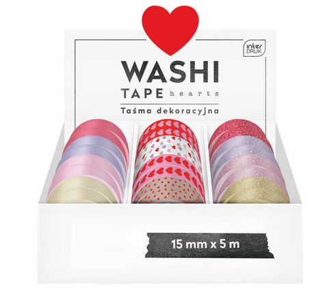 TAŚMA DEKORACYJNA 5M HEARTS INTERDRUK zdjęcie 1