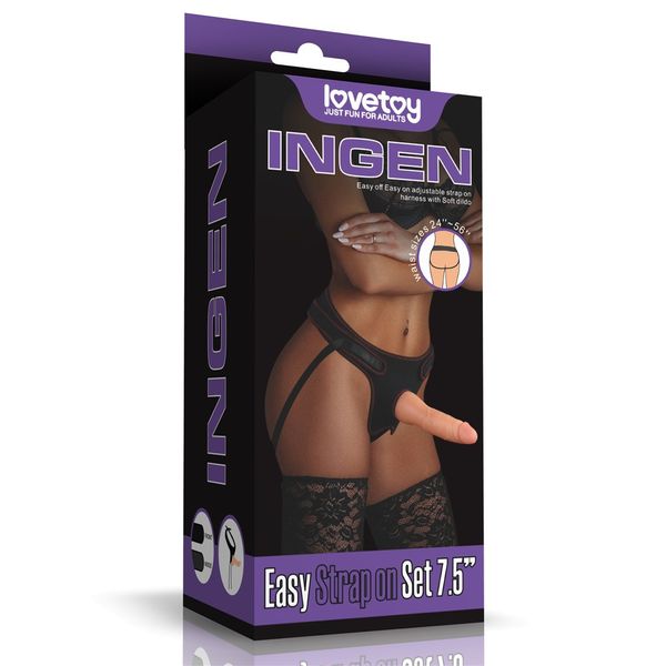 Zestaw Easy Strap-On 19 Cm Lovetoy zdjęcie 2