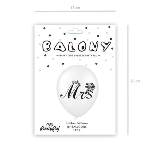 Balon XL Mrs Panna Młoda 45cm na Arena.pl