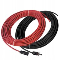 ZESTAW KABEL PRZEWÓD SOLARNY SŁONECZNY 2x15m 6mm2