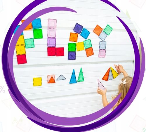 Klocki magnetyczne konstrukcyjne edukacyjne Picasso Tiles dla dzieci 30 el na Arena.pl
