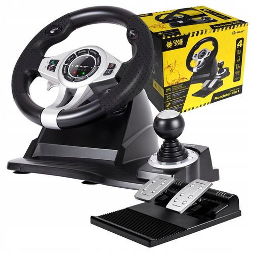 2 x Kierownica do gier z pedałami 4w1 PS4 PC PS3 XBOX ONE BIEGI DO KOMPUTER na Arena.pl