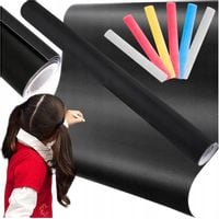 TABLICA KREDOWA SAMOPRZYLEPNA XXL TAPETA MAGNETYCZNA DUŻA 45x200 CM + KREDA