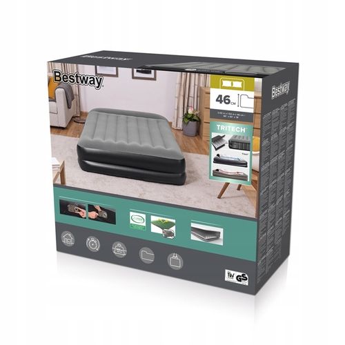 Materac Dwuosobowy z Pompką Dmuchany Duży Łóżko do Spania Bestway 67403 na Arena.pl