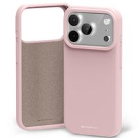 etui mercury silicone do iphone 17 pro   rożowo-piaskowy