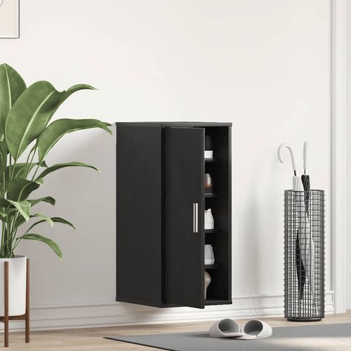 Szafka na buty, czarny dąb, 32x35x70 cm materiał drewnopochodny na Arena.pl