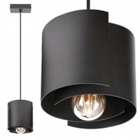 2X Żyrandol lampa sufitowa wisząca oprawa loft nowoczesny czarny e27 led HU