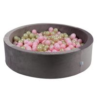 Suchy basen z piłeczkami 400 sztuk 110x30 Velvet lila (jasnozłote, jasnoróżowe)