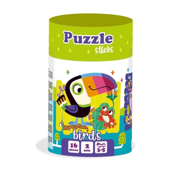 Puzzle Edukacyjne Patyczki Ptaki Rk1090-04 zdjęcie 8