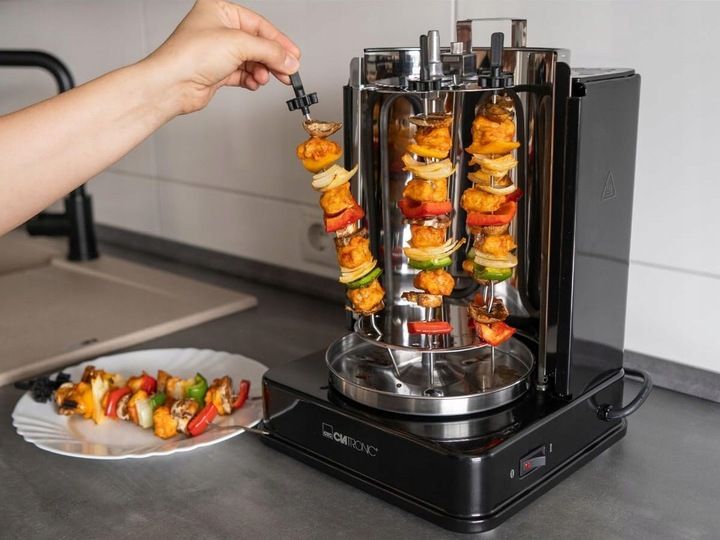 Grill do Kurczaka OPIEKACZ DO KEBABA Pionowy Obrotowy SZASZŁYKI ROŻEN zdjęcie 10