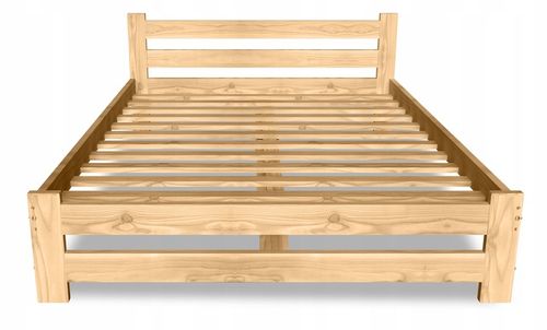 ŁÓŻKO DREWNIANE 180x200 B sosnowe WYSOKI ZAGŁÓWEK na Arena.pl