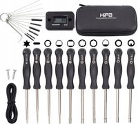 KLUCZE DO REGULACJI GAŹNIKÓW WKRĘTAK ZESTAW KLUCZY + obrotomierz + szczotki