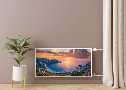 Mata MAGNETYCZNA Kaloryfera Zachód Słońca Pejzaż Morze 100cm x 60cm na Arena.pl