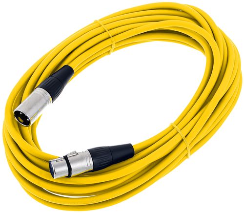Kabel przewód mikrofonowy XLR XLR 10 m żółty na Arena.pl