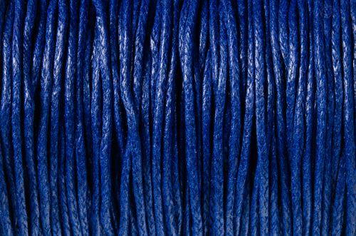 SZNUREK bawełniany woskowany 1mm niebieski ciemny 20-30m na Arena.pl