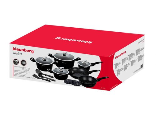 ZESTAW 15 ELEM. GARNKÓW GRANITOWYCH KLAUSBERG KB-7322 na Arena.pl