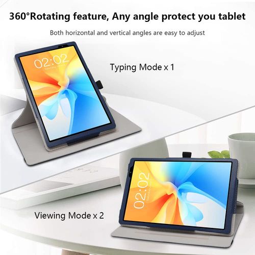 Etui do Teclast P25T 10 Cali Obrotowe 360 Skórzane Granatowe na Arena.pl