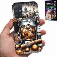 ETUI DO SAMSUNG GALAXY A51 - WHISKY CYGARO WZORY DLA MĘŻCZYZN PLECKI