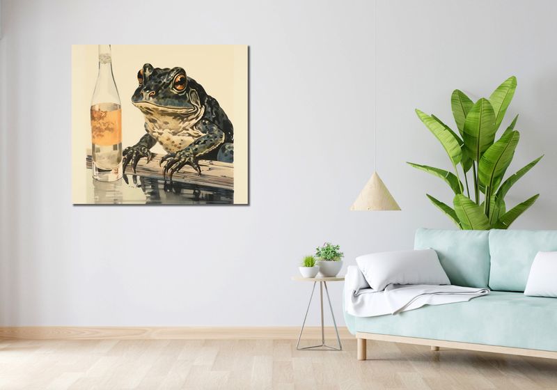Obraz 100x90cm Refleksje Błotniaka zdjęcie 2