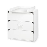 KLUPŚ Komoda z przewijakiem NEL Chmurka biały