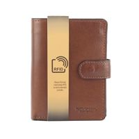 Skórzany zapinany męski portfel Mato Grosso z RFID