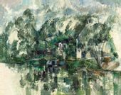 At the Water’s Edge, Paul Cézanne - plakat 59,4x42 cm