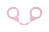 kajdanki-silicone handcuffs party hard suppression pink