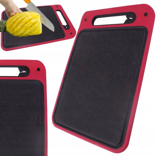 DESKA DO KROJENIA WARZYW OWOCÓW MIĘSA Z OSTRZAŁKĄ DO NOŻY UCHWYTEM KUCHENNA na Arena.pl