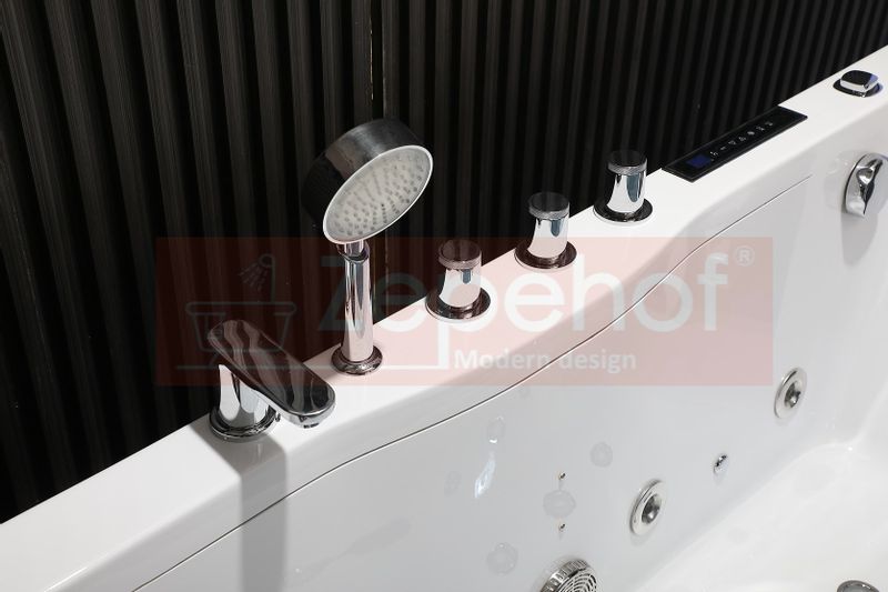 Wanna z hydromasażem EBX-7066 white prostokątna 170cmx78cmx61cm Wodosp zdjęcie 29