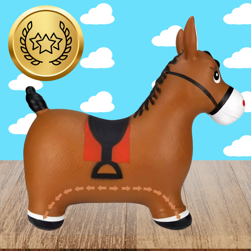 skoczek dla dzieci do skakania gumowy z pompką osiołek na Arena.pl