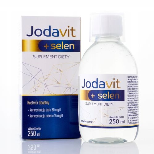 JOD + selen JODAVIT 250 ml Jodavita PŁYN na tarczycę jodek potasu tarczyca na Arena.pl