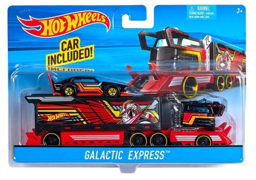 Hot Wheels Ciężarówka Galactic Express + auto na Arena.pl
